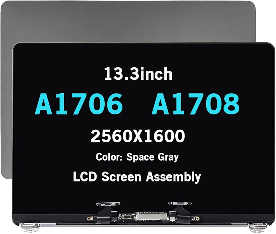 (Gray) MacBook Pro A1706 Screen | 13inch 2016 Complete LCD Screen Replacement | 2017 MacBook Pro Screen Replacement 13inch |Complete LCD Screen Replacement 13inch (Space Gray) Color