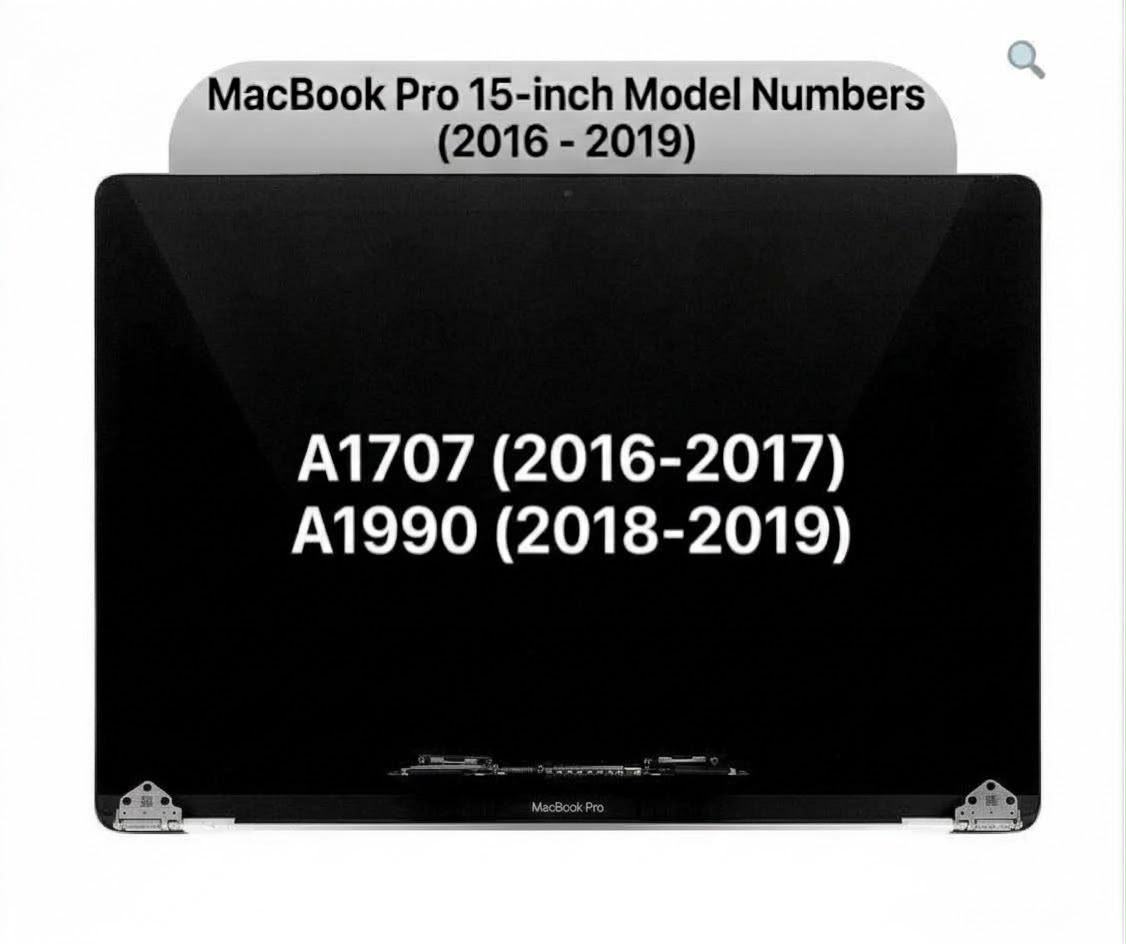 All MacBook Pro screen 15inch 2017 | 2018 | 2019 | Complete Screen Replacement (Space Gray and Silver Colors)