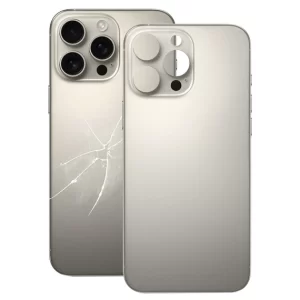 Replacement For iPhone 16 Pro Max Back Cover Glass-Natural Titanium