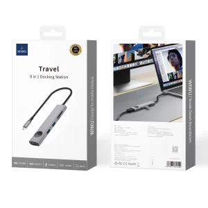 Wiwu Alpha 8-in-1 USB-C HUB | Multi functioning  Docking Station